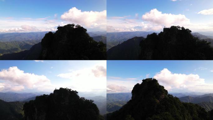 武当山登山 山顶 远眺  极目剪影