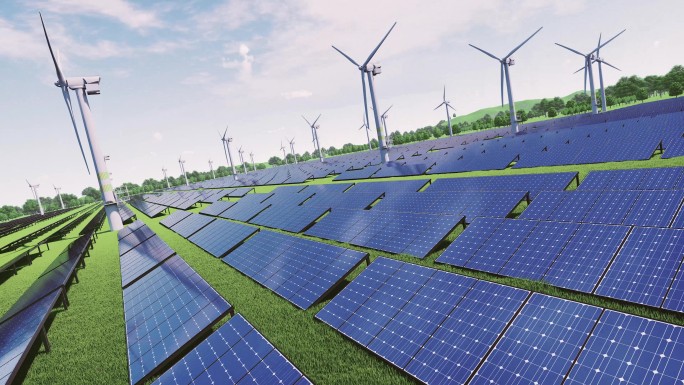 光伏发电碳中和新能源太阳能风能