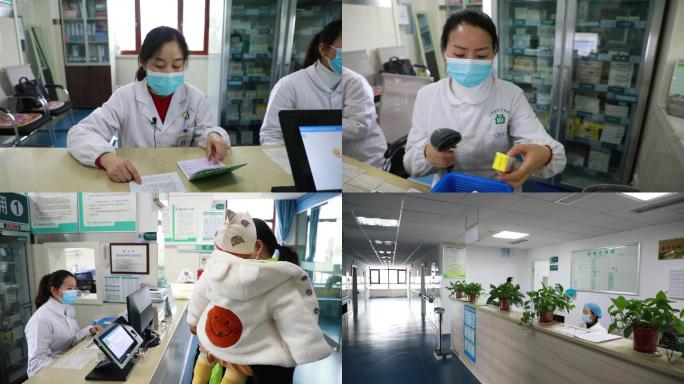 社区医院医生给小朋友接种疫苗接种疫苗