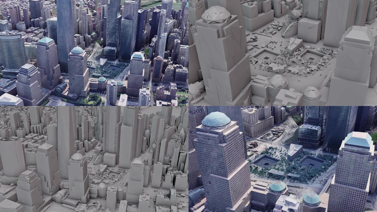世贸大楼复原9113D建模纽约