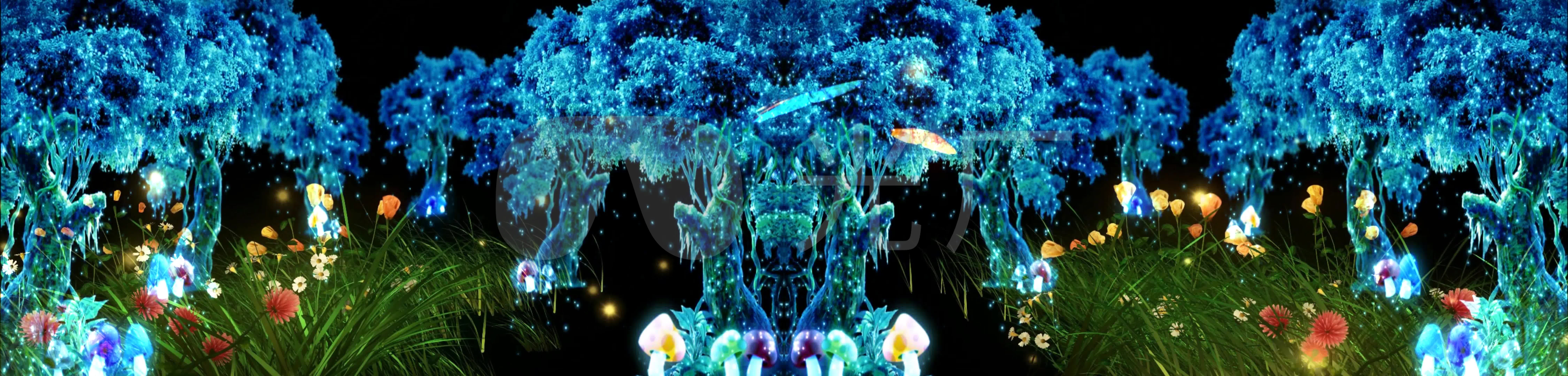 9k全息唯美投影led素材