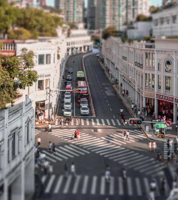 厦门中山路步行街延时摄影