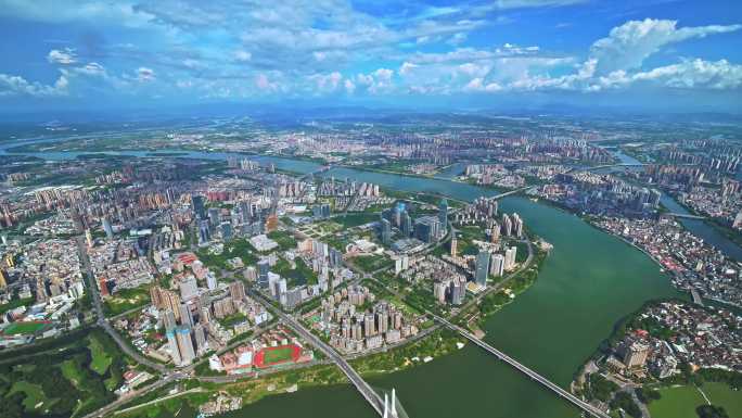 惠州航拍惠城区航拍惠州城市风光惠州中心区