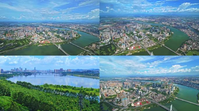 惠州航拍惠城区航拍惠州城市风光惠州中心区