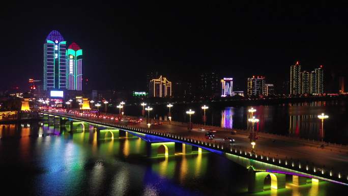 汉中二桥夜景