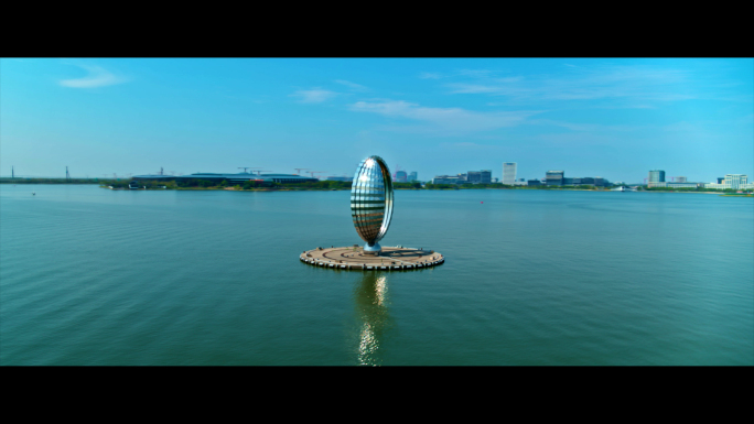 上海临港滴水湖雕塑5K