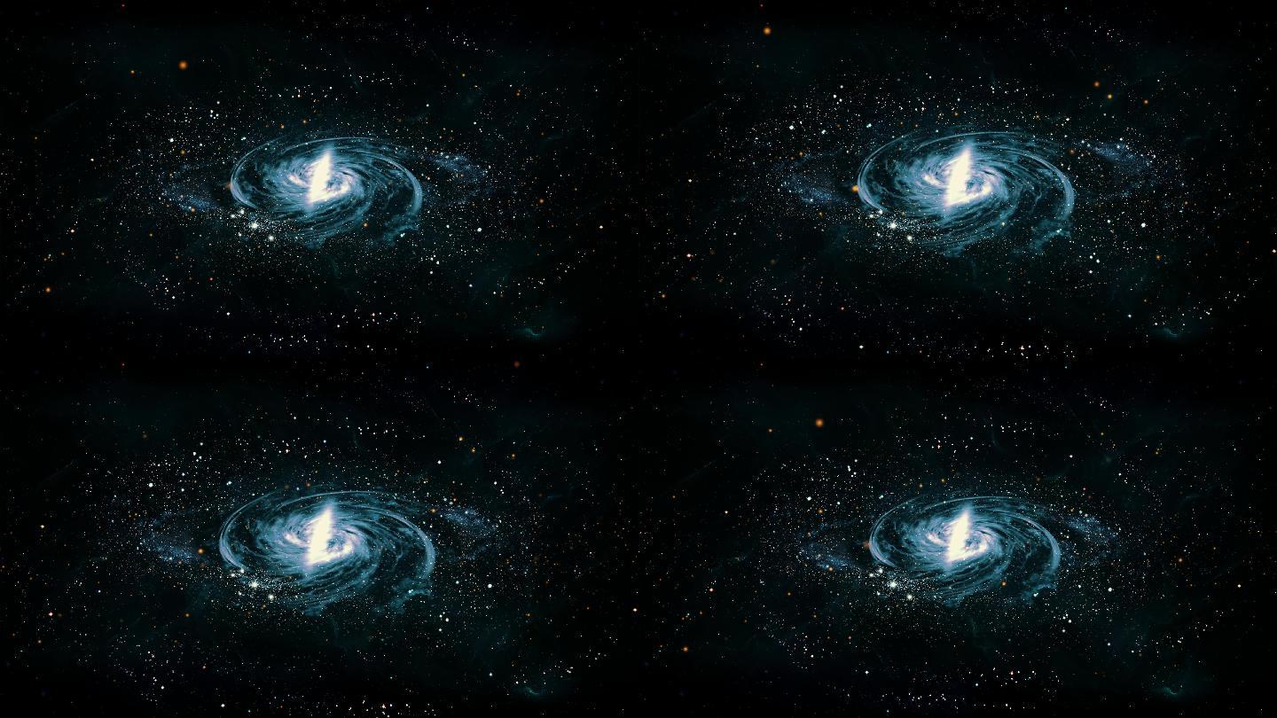 【4K宇宙】璀璨发光星系银河探索太空幻想