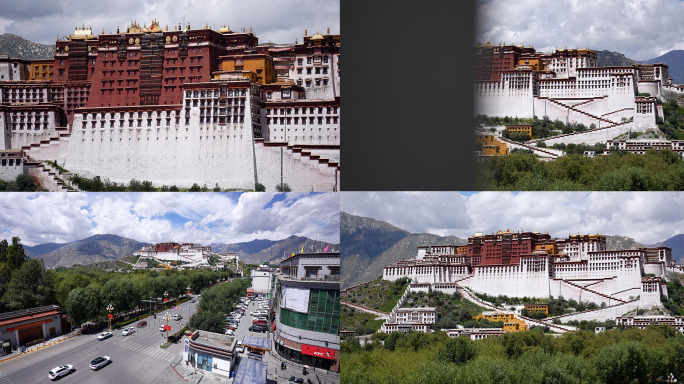 “4K布达拉宫”西藏拉萨地标横移前景