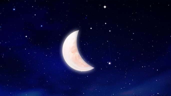 月食过程流星LED视频月亮素材