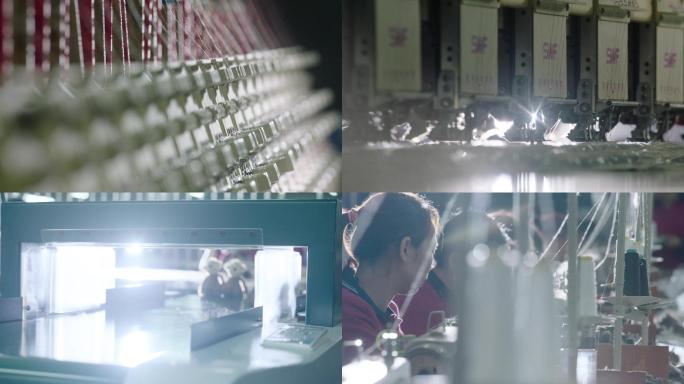 4K纺织工厂缝纫机布娃娃制造