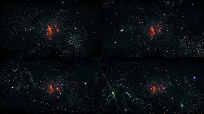 【4K宇宙】暗黑穿梭星际幻想深邃时空太空