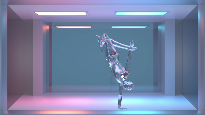 裸眼3d水晶舞蹈-视频素材