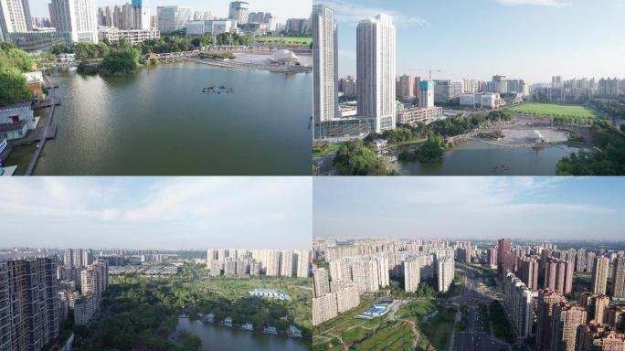 成都温江光华公园周边5.4K超清航拍