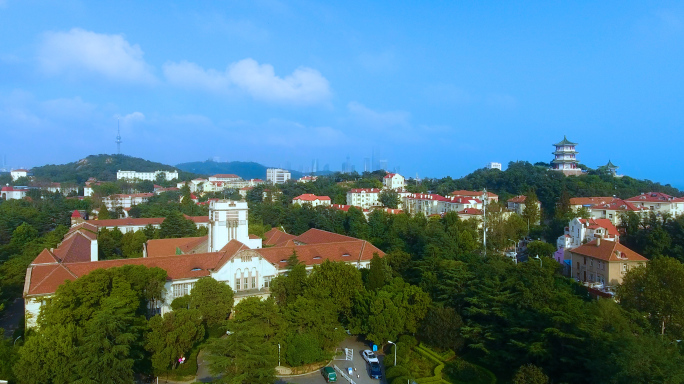 航拍中国海洋大学（鱼山校区）