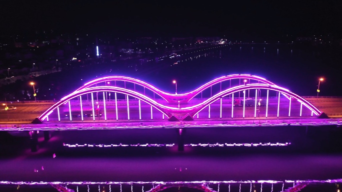 夜晚的文峰大桥