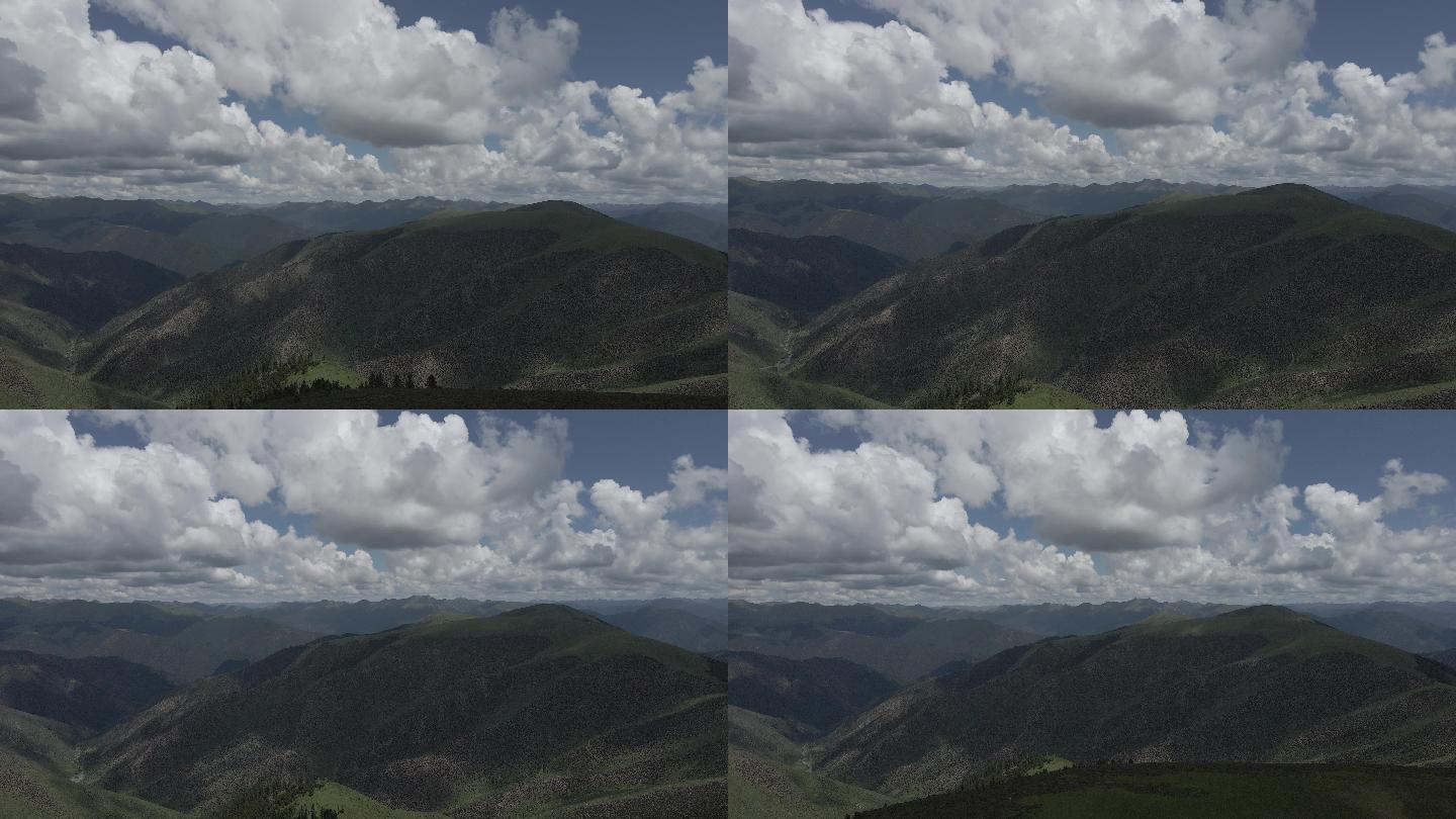 4K大气雄伟风景山原素材