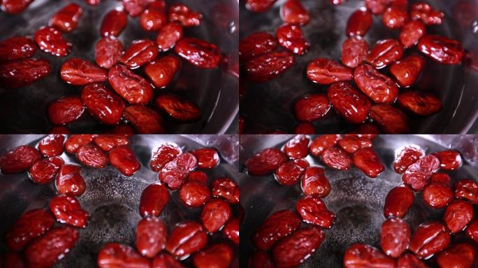 水煮大枣煮制红枣水 (2)