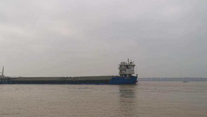 【素材包】4K9段江船货轮运输船只素材