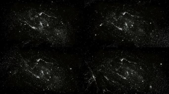 【4K宇宙】黑白星云炫酷神秘科技太空幻想