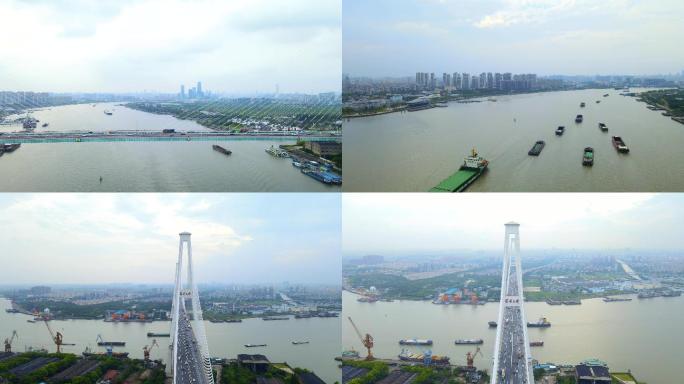 上海徐浦大桥4K航拍（9分钟）