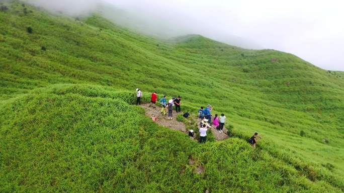 深圳户外人周末喜欢爬的惠州大南山云海航拍