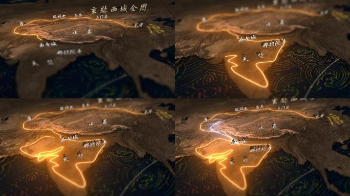 玄奘西行路线地图