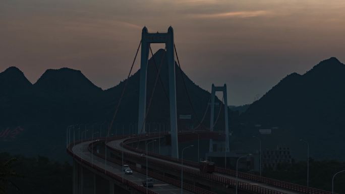 贵州坝陵河大桥 延时 4K