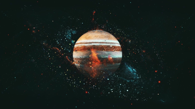 【4K宇宙】星球木星星际幻想震撼唯美幻想