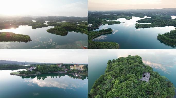 成都龙泉湖自然生态湖泊5.4k超清