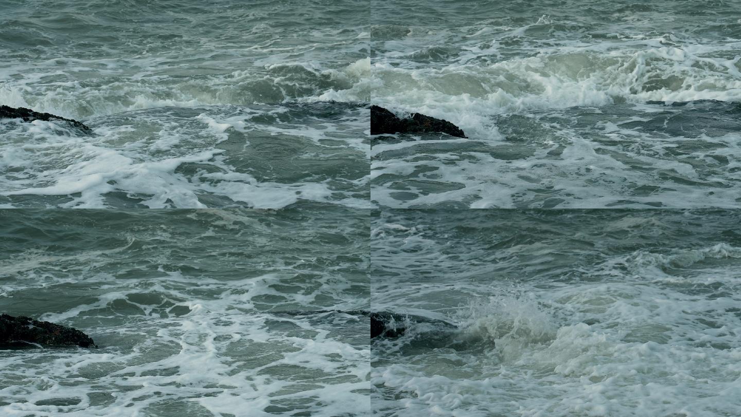 海浪浪涌-慢镜头