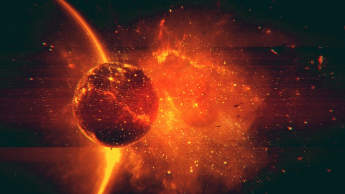【4K宇宙】星际战争星球爆炸星际幻想虚拟