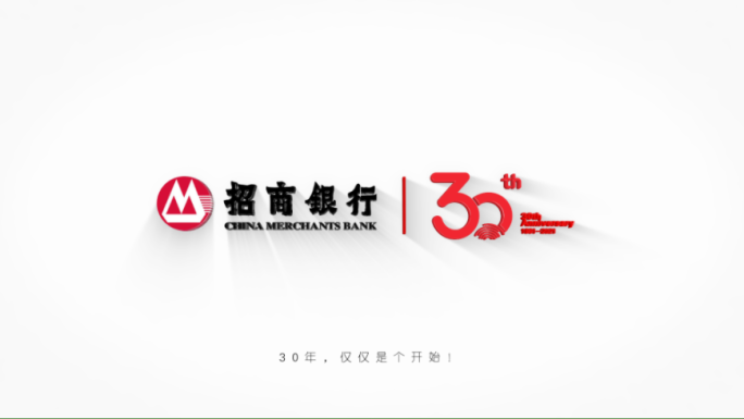 成立30周年简洁LOGO片头