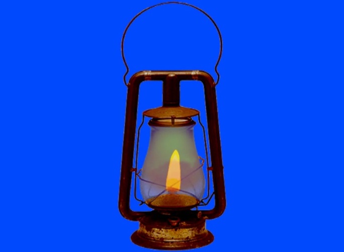 蓝幕抠图煤油灯2款