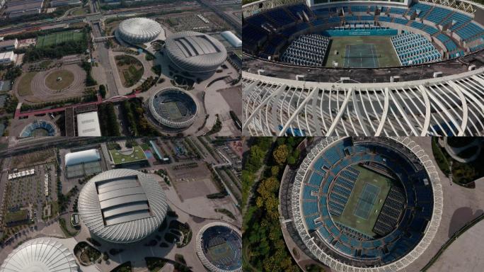 武汉光谷国际网球中心4K航拍