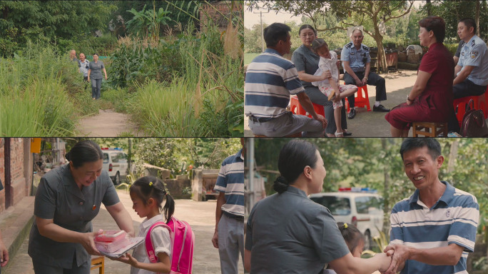 法官帮扶农村贫困小女孩