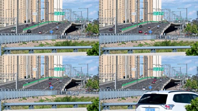 大同高架桥交通4K常规视频
