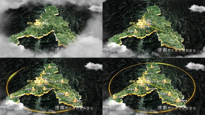 【无插件】济南谷歌地图AE模板