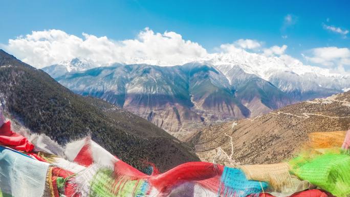 川藏线 风光藏族公路 梅里雪山延时
