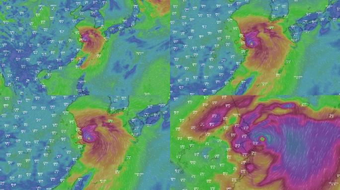 2021年9月第十四号台风灿都风云图