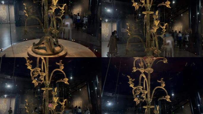 神秘的三星堆博物馆出土文物青铜大神树