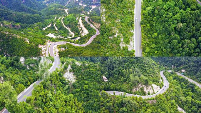 航拍北京范崎路 摩托车商拍广告首选地