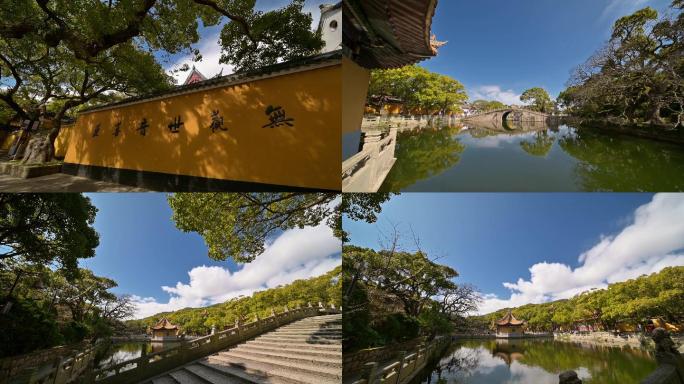 原创中国古建筑普陀山普济寺寺院寺庙