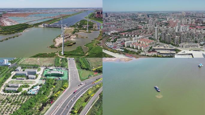 航拍天津一版 素材涵盖天津市区及滨海新区