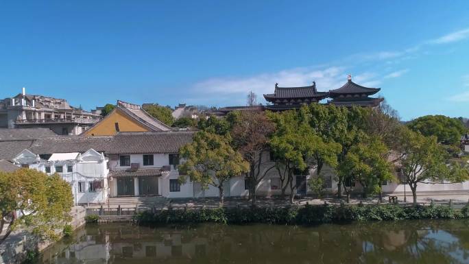 中国古建筑舟山普陀山普济寺寺院寺庙