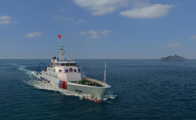 中国海警船在钓鱼岛附近巡逻