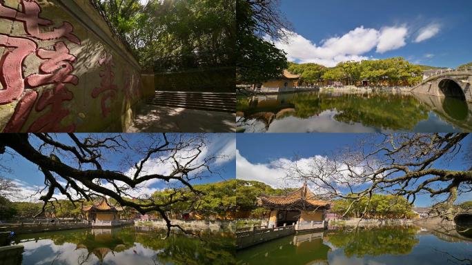 原创4K普陀山普济寺古建筑寺院寺庙