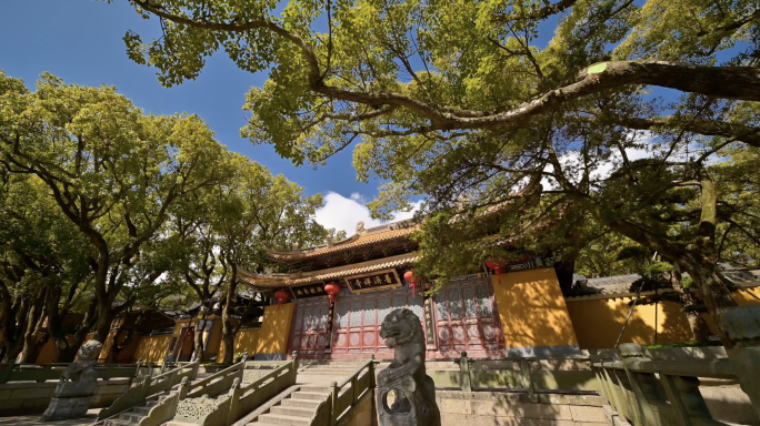 普陀山普济寺古建筑寺院寺庙传统文化