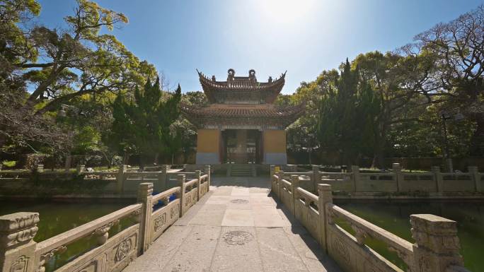 原创中国古建筑普陀山普济寺寺院寺庙