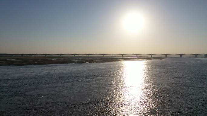 黄河 大桥 阳光高清4K16秒
