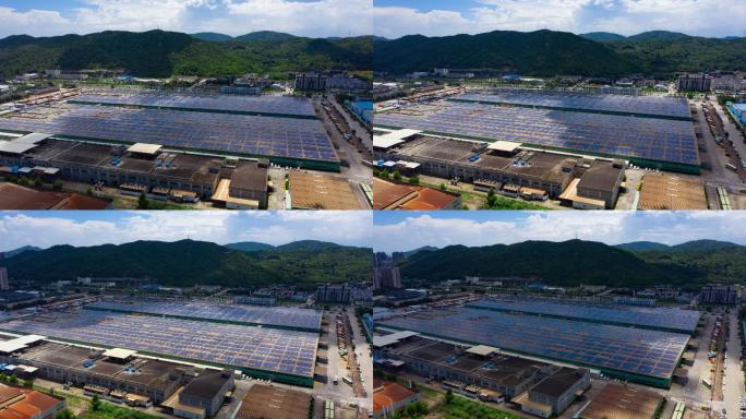 珠海银隆太阳能工厂4k实拍